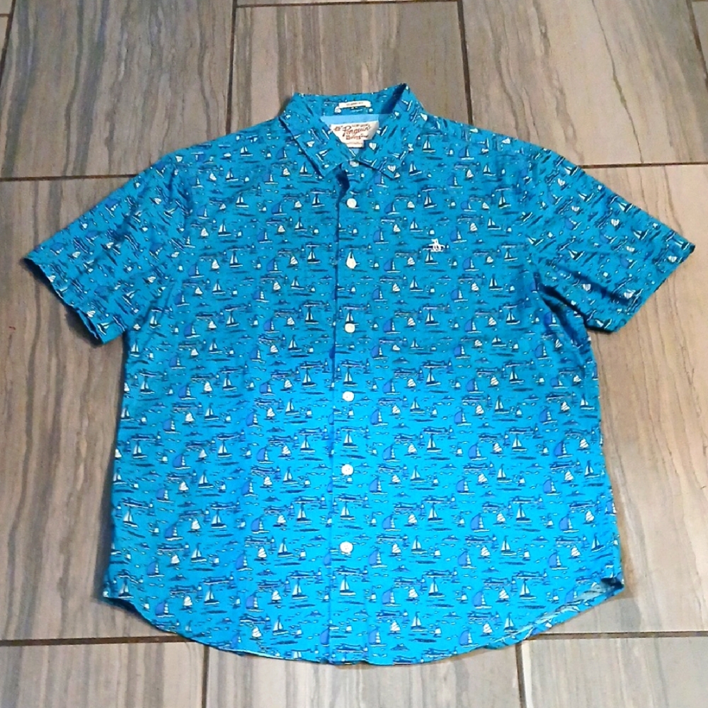 Vineyard Vines Blue Casual Button Down Shirt